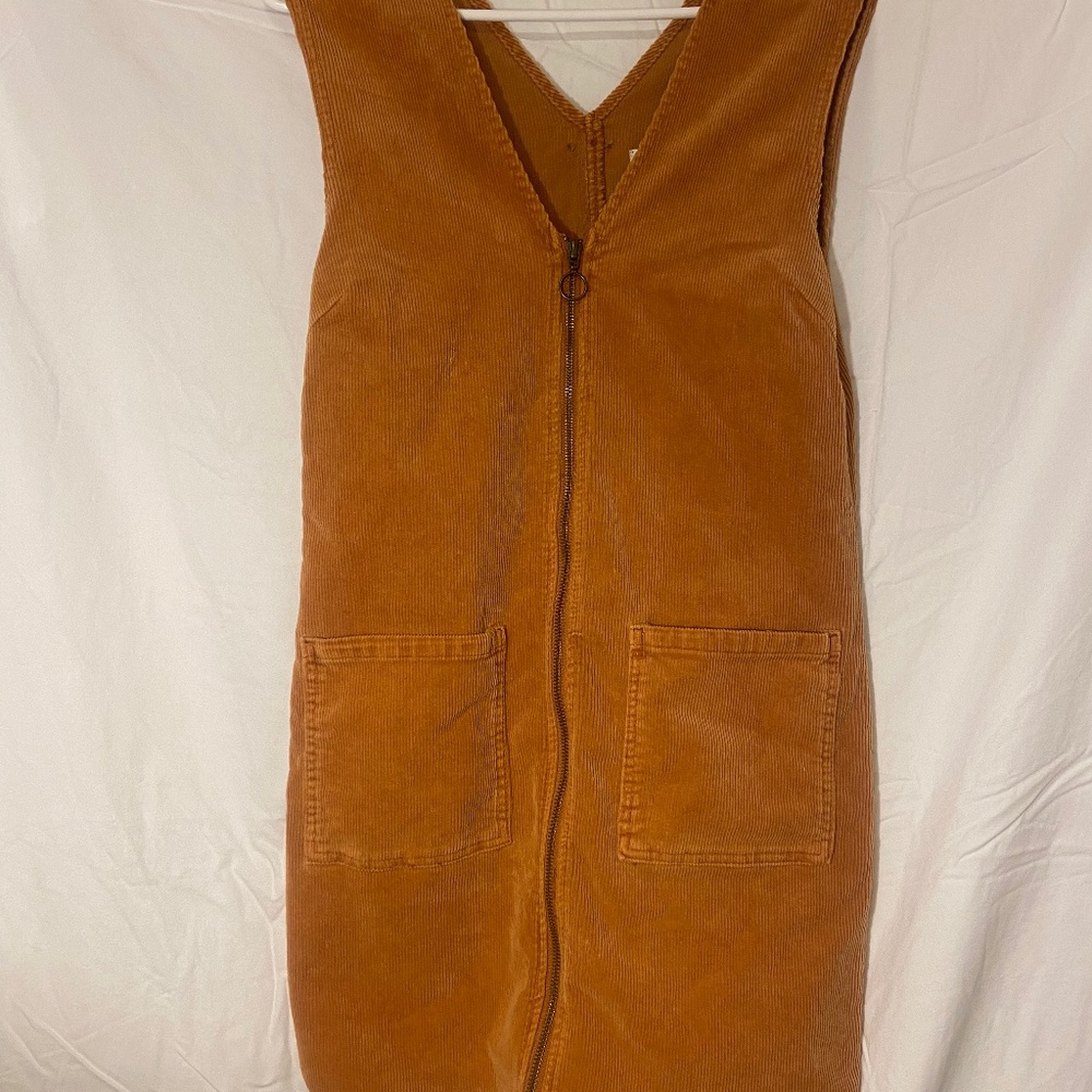 billabong orange corduroy dress